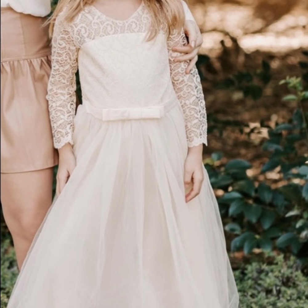 Cream colored size 7-8 girls dress